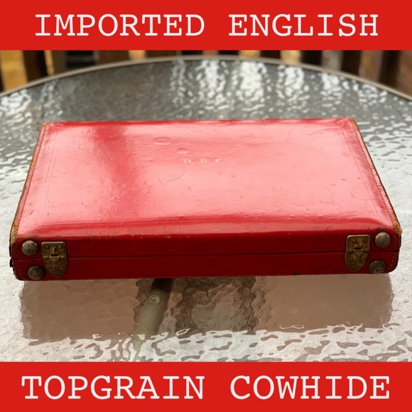 Imported English Topgrain Cowhide Travel Suitcase - Picture 7 of 8